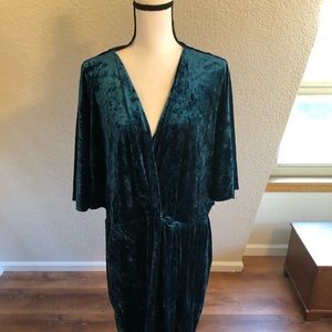 Beautiful blue velvet dress